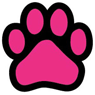 Paw (hot pink) thumbnail