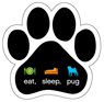 eat, sleep, pug thumbnail