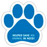 Paw Donation Card - Blue thumbnail