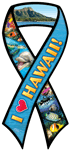 Hawaii (ocean) Ribbon Magnet thumbnail